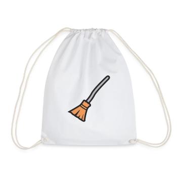 Balai de sorcière - Sac de sport léger - blanc - Devant