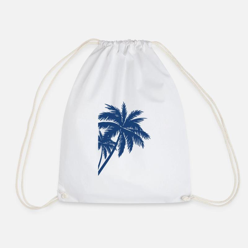 Palme Palm - Drawstring Bag - white