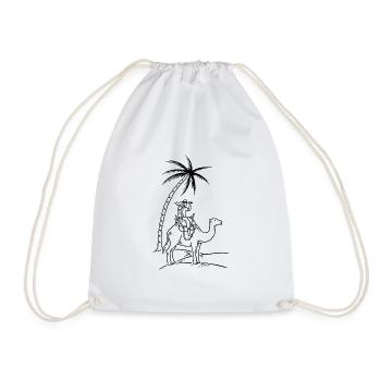 Expédition au Sahara - Sac de sport léger - blanc - Devant