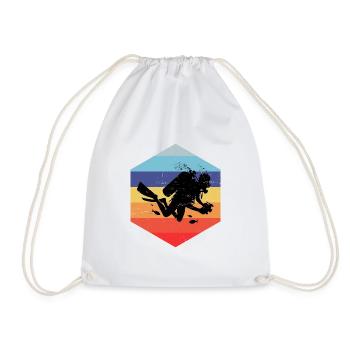 Taucher Diving Plongée sous-marine Taucher Diver Free Dive - Sac de sport léger - blanc - Devant