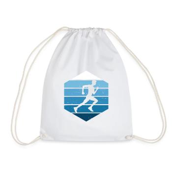 Women's Jogging Running Race Men's Cross Country - Drawstring Bag - white - Front