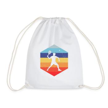 Pickleball Pickleball Games Racquetball Games - Drawstring Bag - white - Front