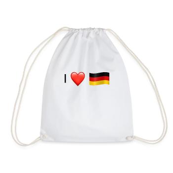I love Germany - Drawstring Bag - white - Front