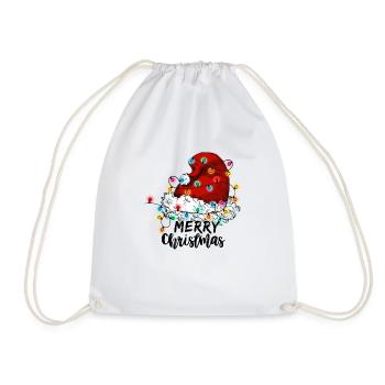 Weihnachten Santa Claus Merry Christmas - Drawstring Bag - white - Front