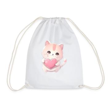 Teddy Bear Cuddly Toy Toy Sleep T-shirt - Drawstring Bag - white - Front