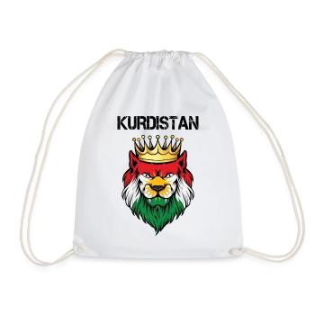 Kurdistan Flagge Bakur Bashur Rojava Rojhlt Newroz - Turnbeutel - Weiß - Vorne