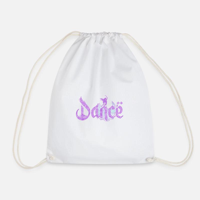 Dance belly dance - Drawstring Bag - white