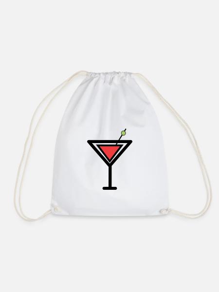 Cocktail - Turnbeutel - Weiß