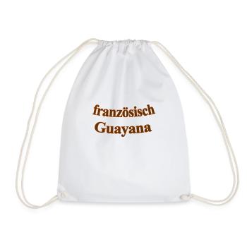 französisch Guayana - Turnbeutel - Weiß - Vorne