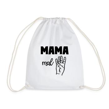 Mama Mal Vier - Turnbeutel - Weiß - Vorne