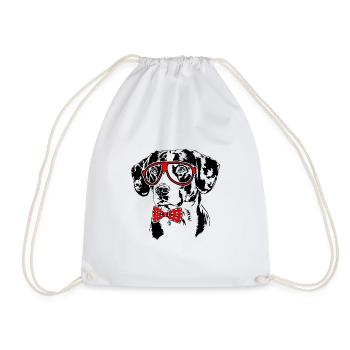 ENTLEBUCHER SENNENHUND Glasses Dogs Dog Wilsigns - Drawstring Bag - white - Front