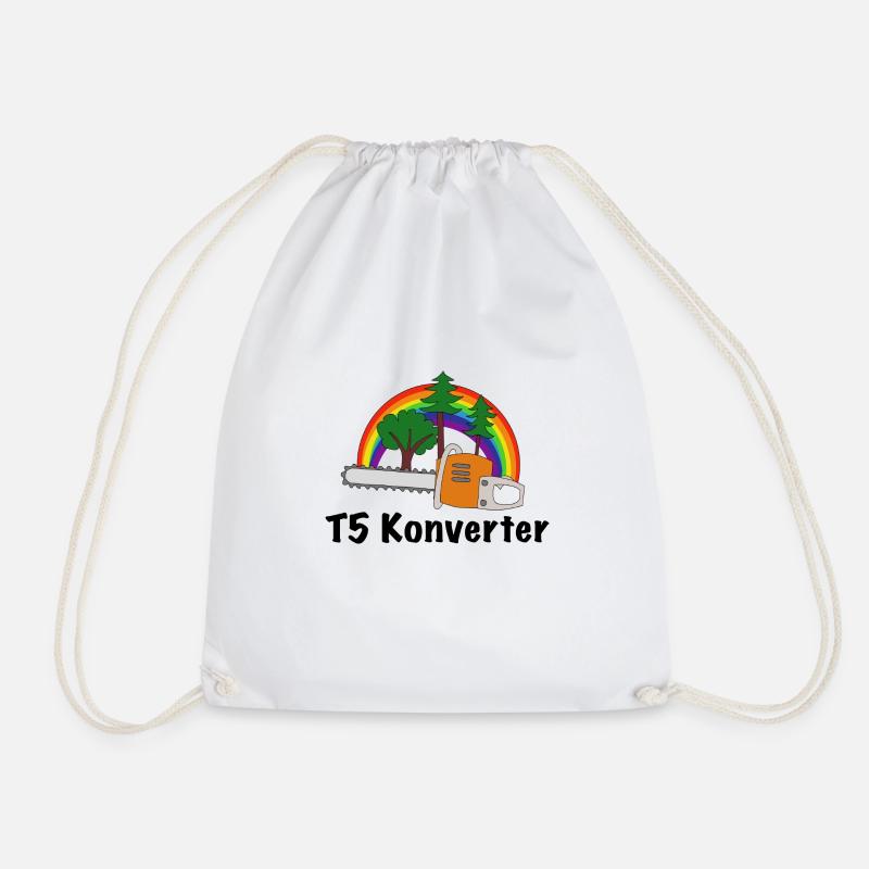 Geocache Konverter - Turnbeutel - Weiß