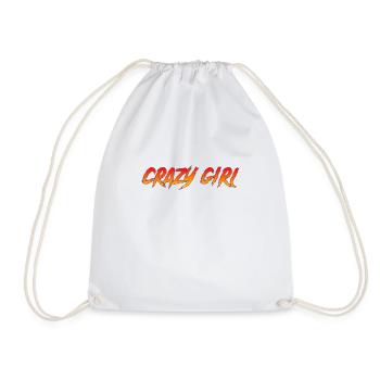 Crazy Girl - Turnbeutel - Weiß - Vorne