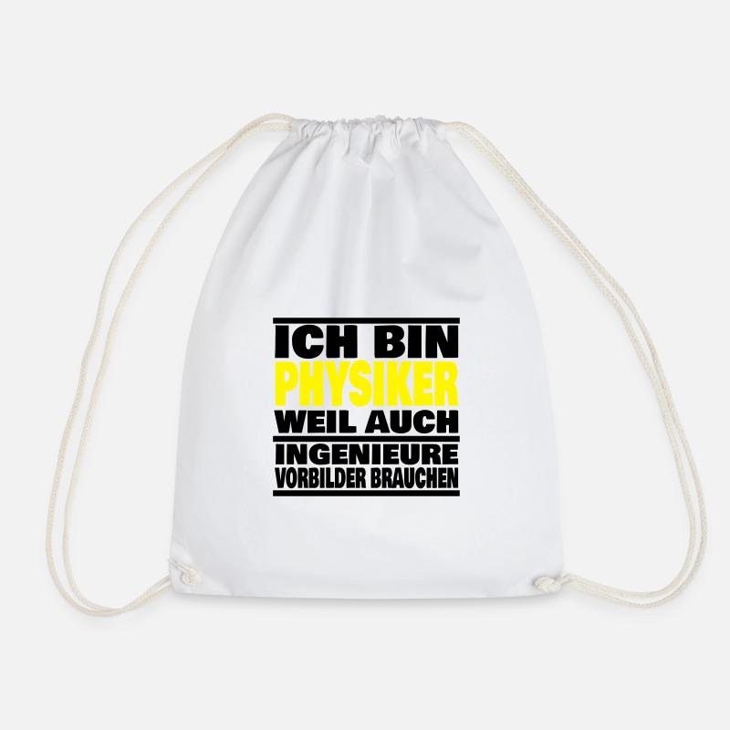 lustiger Spruch Physiker Abschluss Geschenk Idee - Turnbeutel - Weiß