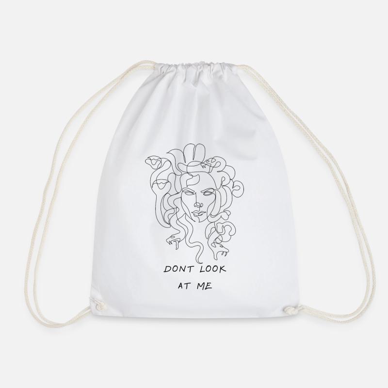 Medusa - Dont look at me - Turnbeutel - Weiß