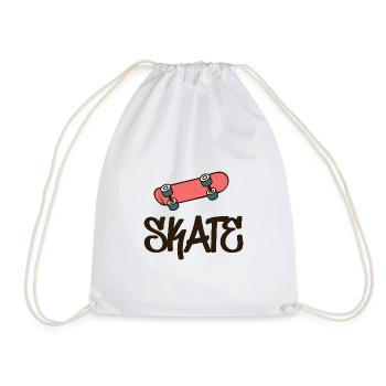 Skate Skateboard - Sac de sport léger - blanc - Devant