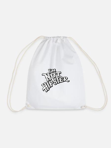 Im not Hipster - Turnbeutel - Weiß