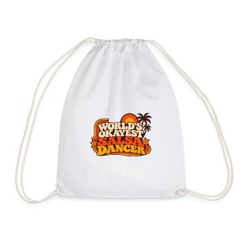 Worlds Okayest Salsa Dancer - Turnbeutel - Weiß - Vorne