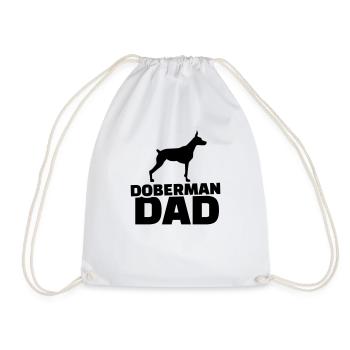 Dobermann - Turnbeutel - Weiß - Vorne