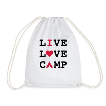 camping - Sac de sport léger - blanc - Devant