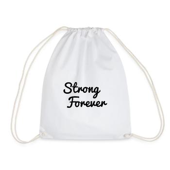 Strong Forever - Turnbeutel - Weiß - Vorne