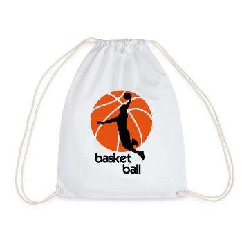 Basketball Player - Turnbeutel - Weiß - Vorne
