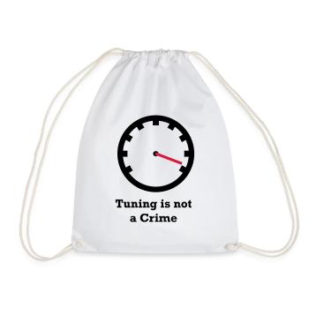 Tuning is not a Crime - Turnbeutel - Weiß - Vorne