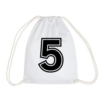 number_five - Sac de sport léger - blanc - Devant