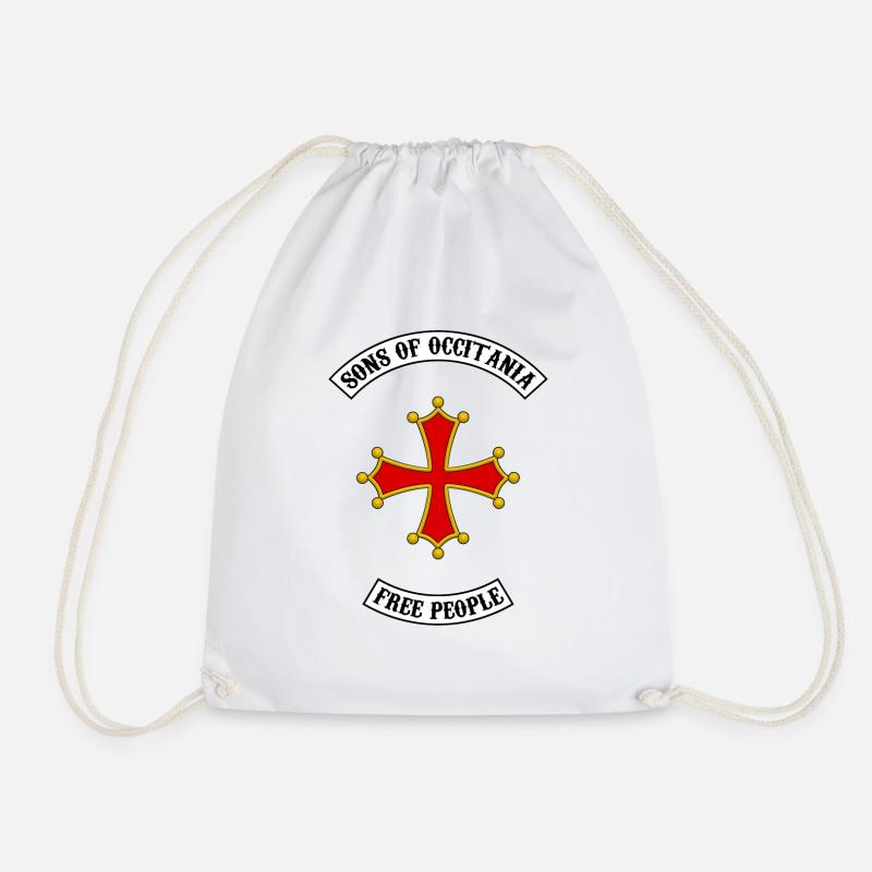 occitania cross biker design - Sac de sport léger - blanc