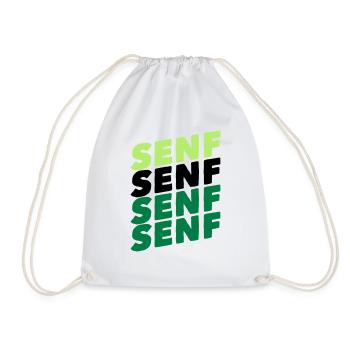 Senf essen lecker gewürz paste - Turnbeutel - Weiß - Vorne