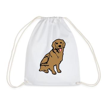 golden_retriever_hund - Sac de sport léger - blanc - Devant