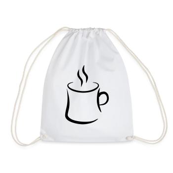 café - Sac de sport léger - blanc - Devant