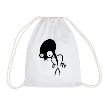 alien - Turnbeutel - Weiß - Vorne