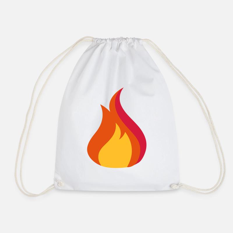 Feuer - Turnbeutel - Weiß