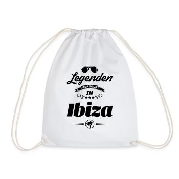 ibiza legenden tour design - Turnbeutel - Weiß - Vorne