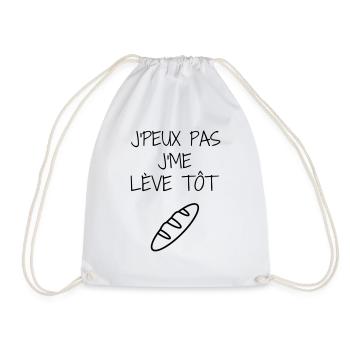 Baker Bakery Boulanger Bäcker Bäckerei Boulangerie - Drawstring Bag - white - Front