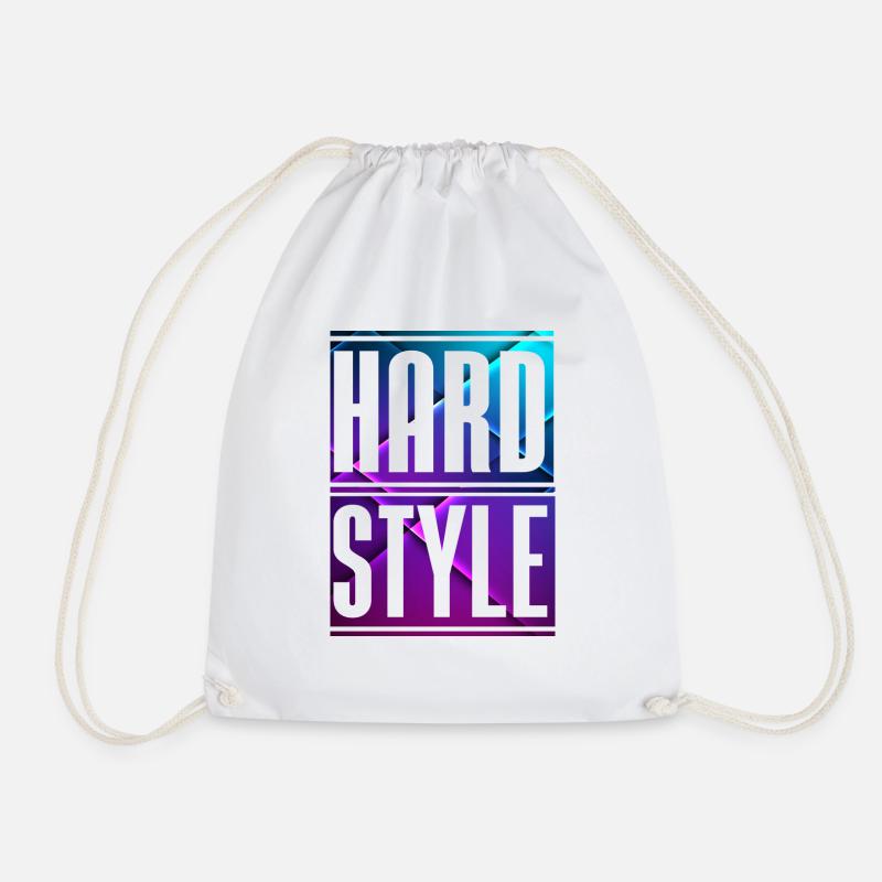 Hardstyle - Drawstring Bag - white