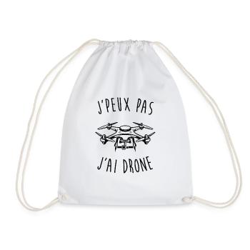 J'peux pas j'ai drone - Sac de sport léger - blanc - Devant