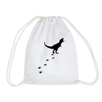 T-Rex Dinosaur Track Trace Dino Tyrannosaurus - Sac de sport léger - blanc - Devant