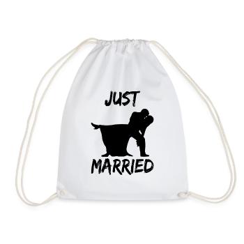 just married - Turnbeutel - Weiß - Vorne