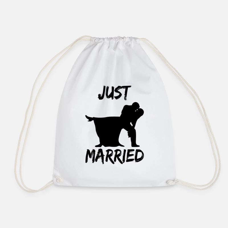 just married - Turnbeutel - Weiß