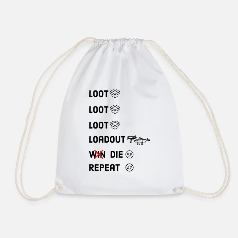 Gamers Life - Drawstring Bag - white