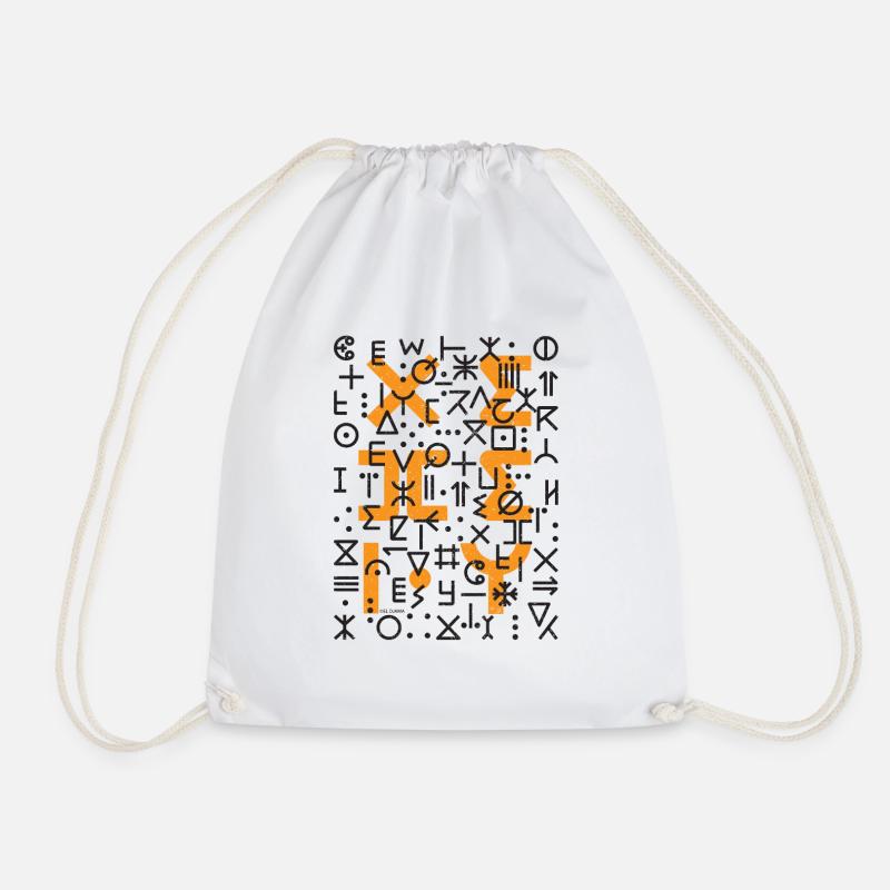 TIFINAGH ALPHABET AMAZIGH - Turnbeutel - Weiß