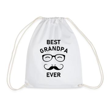 Meilleur grand-père de tous les temps. Version noire - Sac de sport léger - blanc - Devant