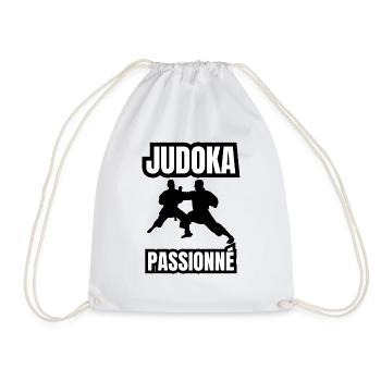 judoka passionné - Sac de sport léger - blanc - Devant