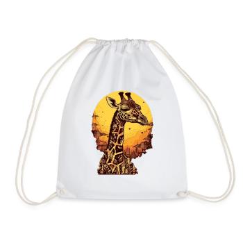 Doudou la girafe - Sac de sport léger - blanc - Devant