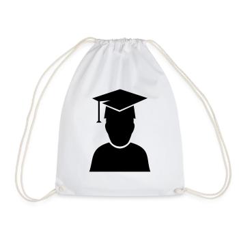 Student Diploma 1 - Drawstring Bag - white - Front