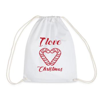 I love Christmas - Sac de sport léger - blanc - Devant