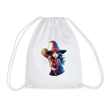 Witch / Magic / Witch Ritual / Fairy Tale / Spell - Drawstring Bag - white - Front