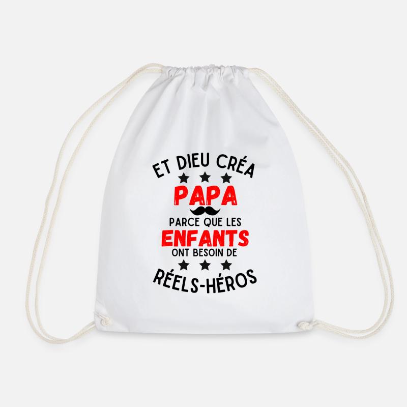 GOTT SCHUF PAPA - Turnbeutel - Weiß